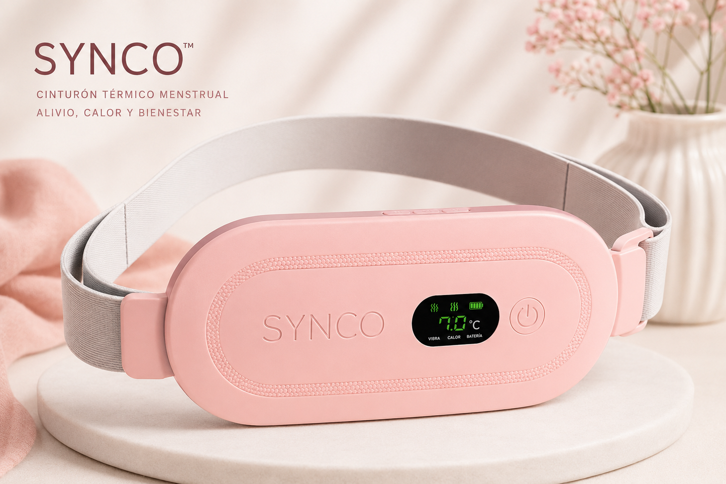 Cinturón Térmico Menstrual SYNCO™ | Aliva el dolor y desinflama al instante.