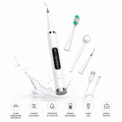 DentalClean Pro™ | Cepillo Dental Inteligente Removedor de Sarro 4 en 1